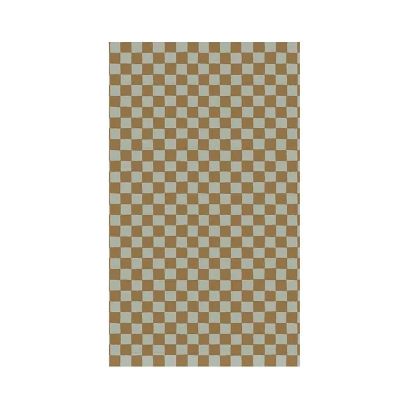 Maileg Presentpapper - 10 meter - Rutig - Mint/Okker
