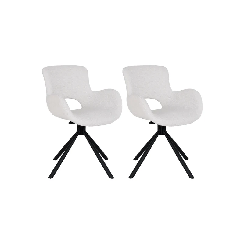 2-pk Amorim trebent matstol offvit