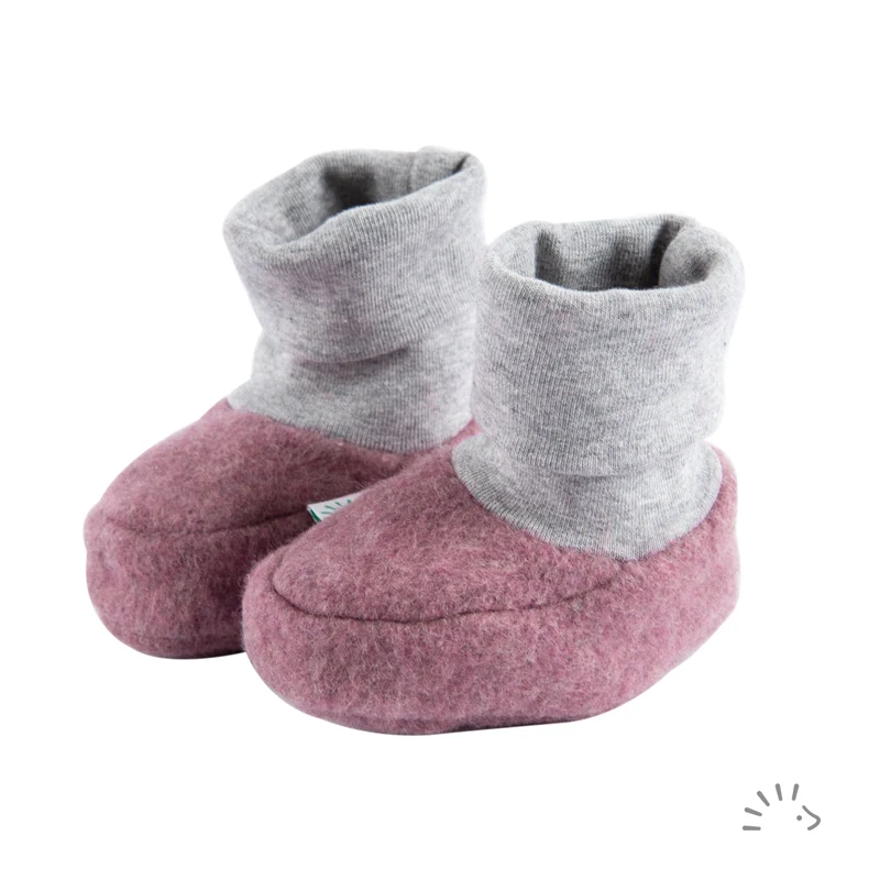 Παπουτσάκια Pull on για Μωρά Cotton Fleece Blackberry