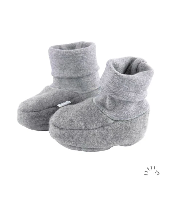 Παπουτσάκια Pull on για Μωρά Cotton Fleece Grey