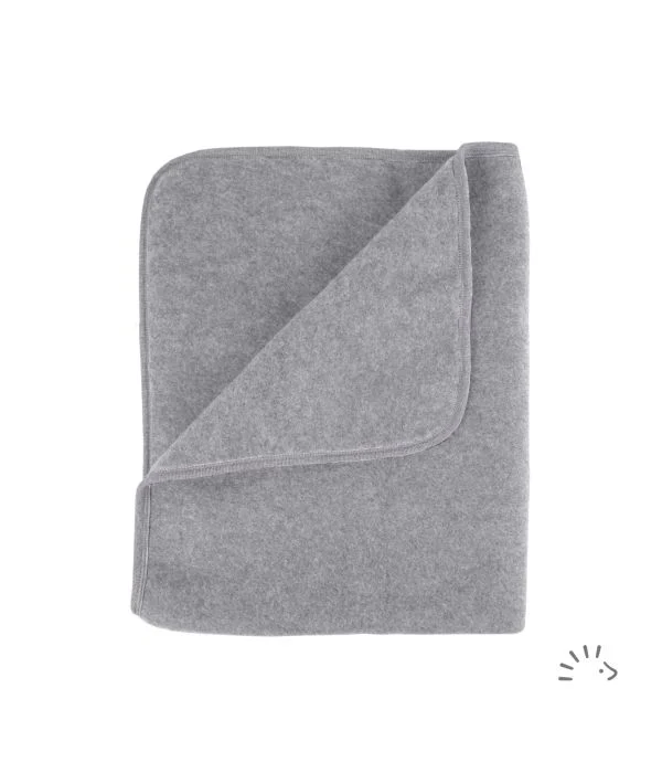 Κουβέρτα Μωρού Cotton Fleece Grey