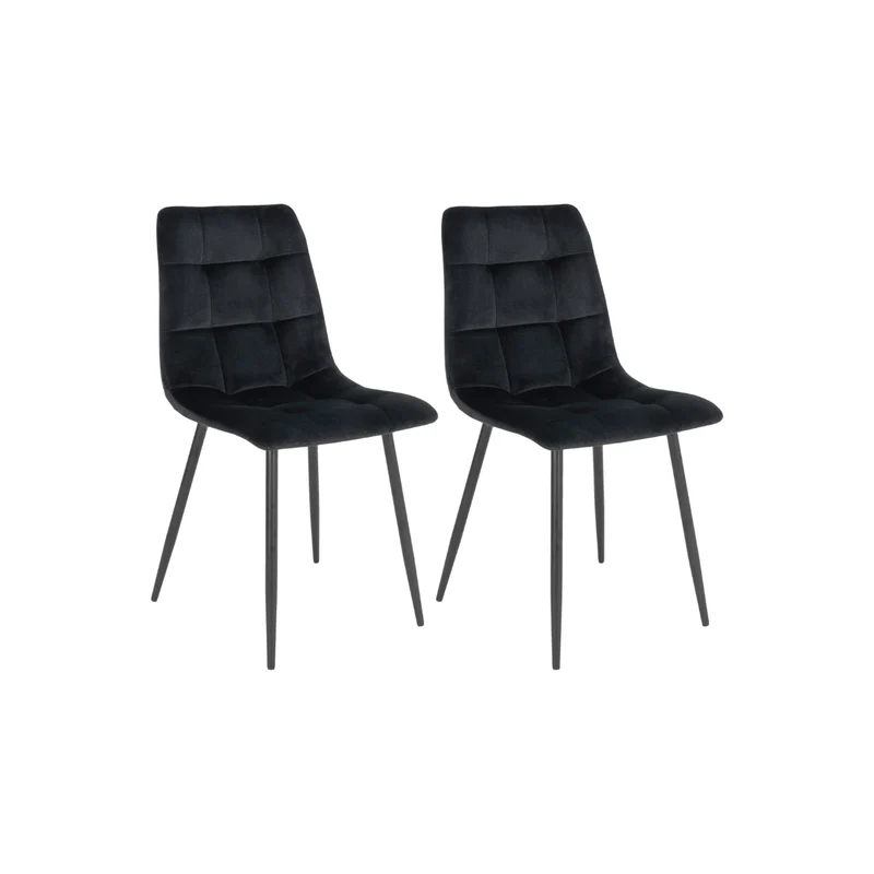 2-pk Middelfart matstol svart