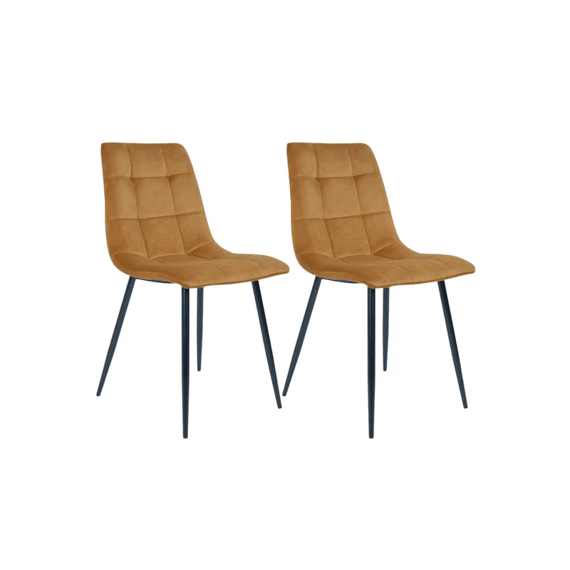 2-pack Middelfart spisestol sennepsgul