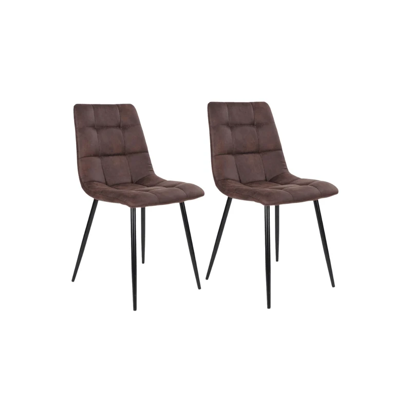 2-pack Middelfart matstol mörkbrun