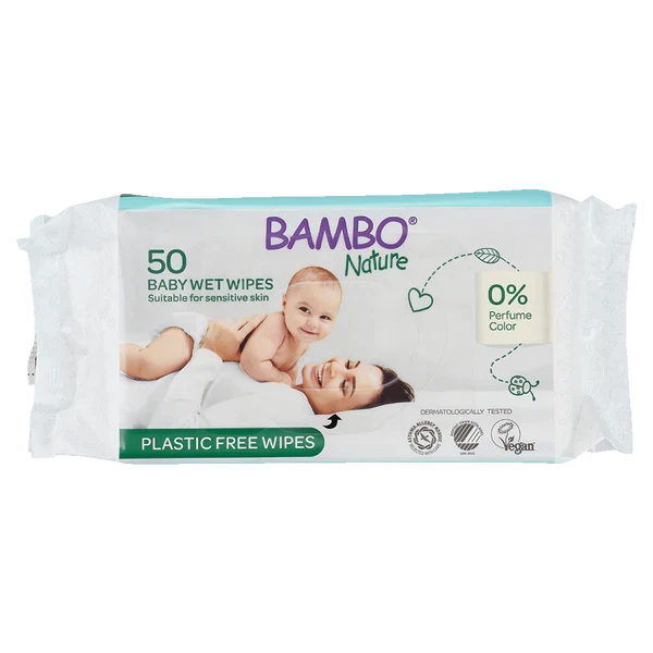 Μωρομάντηλα Bambo Nature - 50τμχ