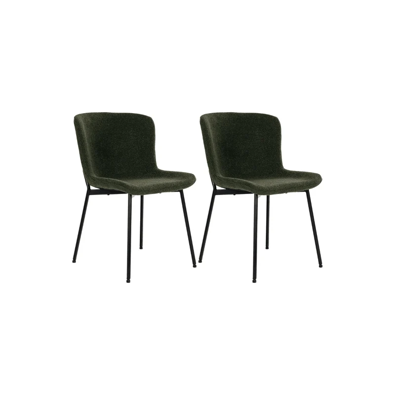2-pk Maceda matstol mörkgrön
