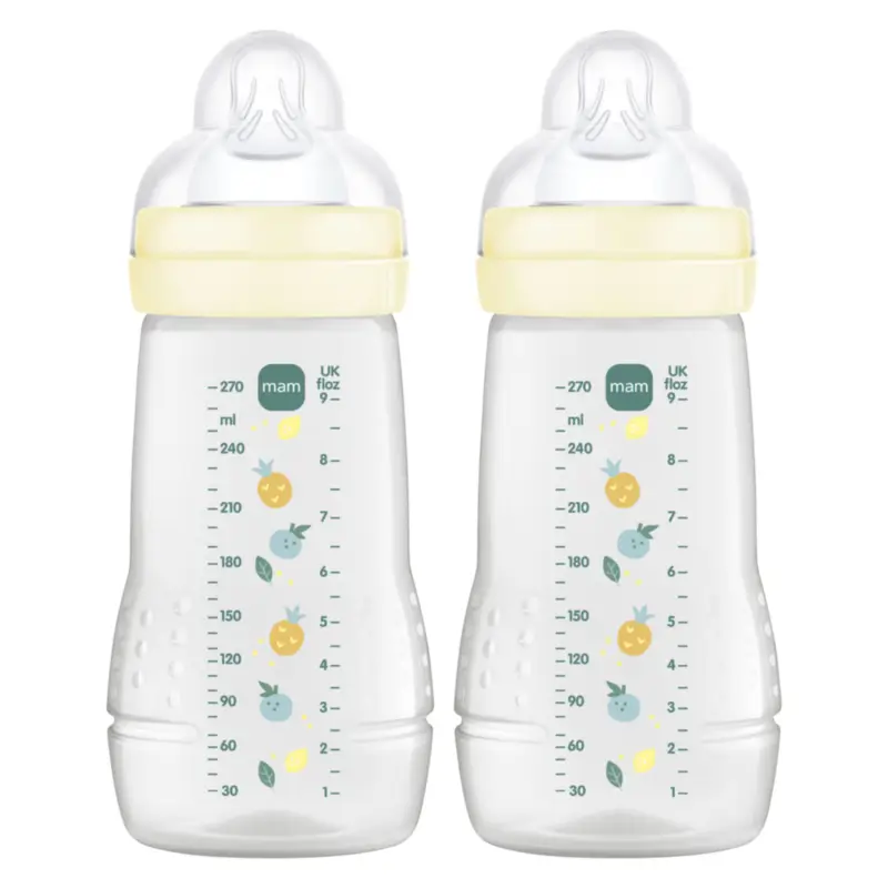 Mam Baby Easy Active Baby Bottle Neutral Glossy, 2X270Ml