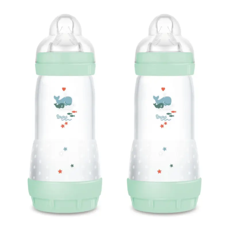 Mam Baby Easy Start Anti-Colic Bottle Bright Blue, 2X320Ml