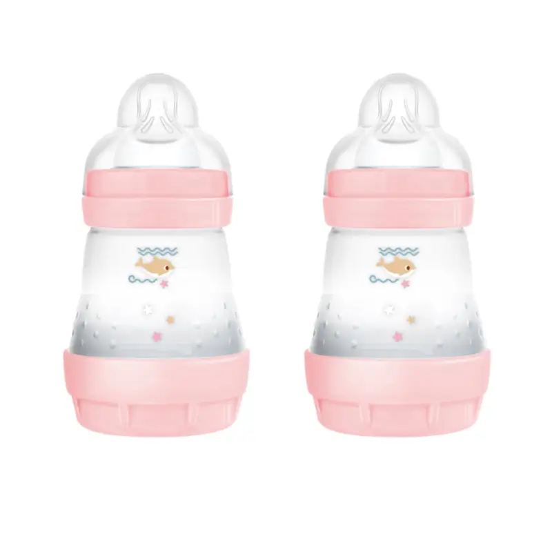 Mam Baby Easy Start Anti-colic Bottle Bright Pink, 2X160Ml