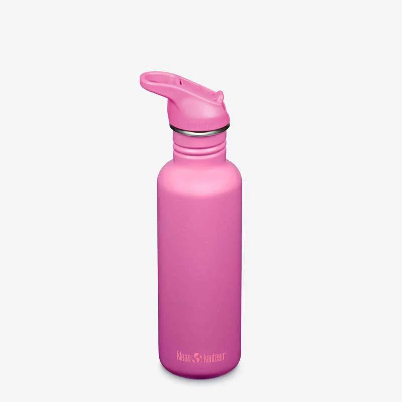 Klean Kanteen Classic Water Bottle - Flip/Seal SportCap - 800ml - Rose Violet