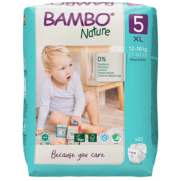 Οικολογικές Πάνες Μιας Χρήσης Bambo Nature No 5 (12-18 kg)