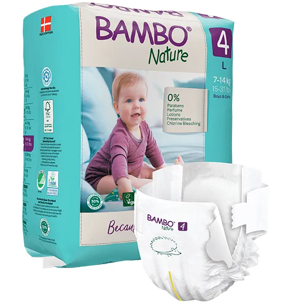 Οικολογικές Πάνες Μιας Χρήσης Bambo Nature No 4 (7-14 kg)