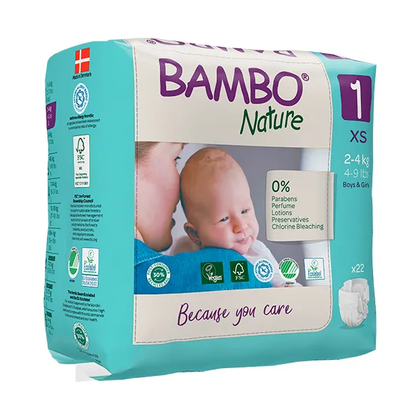 Οικολογικές Πάνες Μιας Χρήσης Bambo Nature No 1 (2-4 kg)