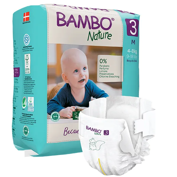 Οικολογικές Πάνες Μιας Χρήσης Bambo Nature No 3 (4-8 kg)