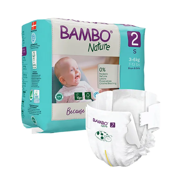 Οικολογικές Πάνες Μιας Χρήσης Bambo Nature No 2 (3-6 kg)