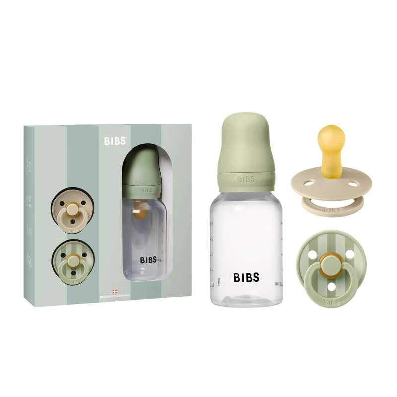 BIBS Baby presentset - Sprinkle - Sage