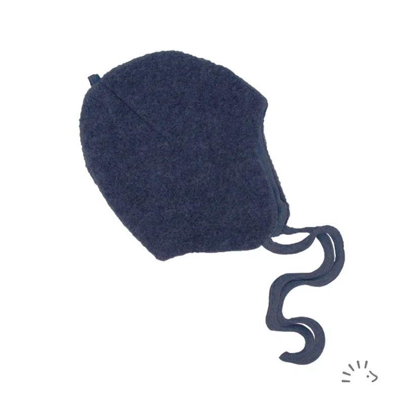 Παιδικό Σκουφάκι Inka Οργανικό Μαλλί Φλίς Blue
