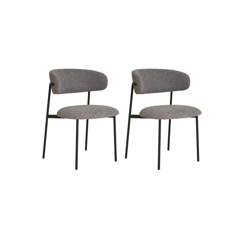 2-pk Mira ljusgrå matstol