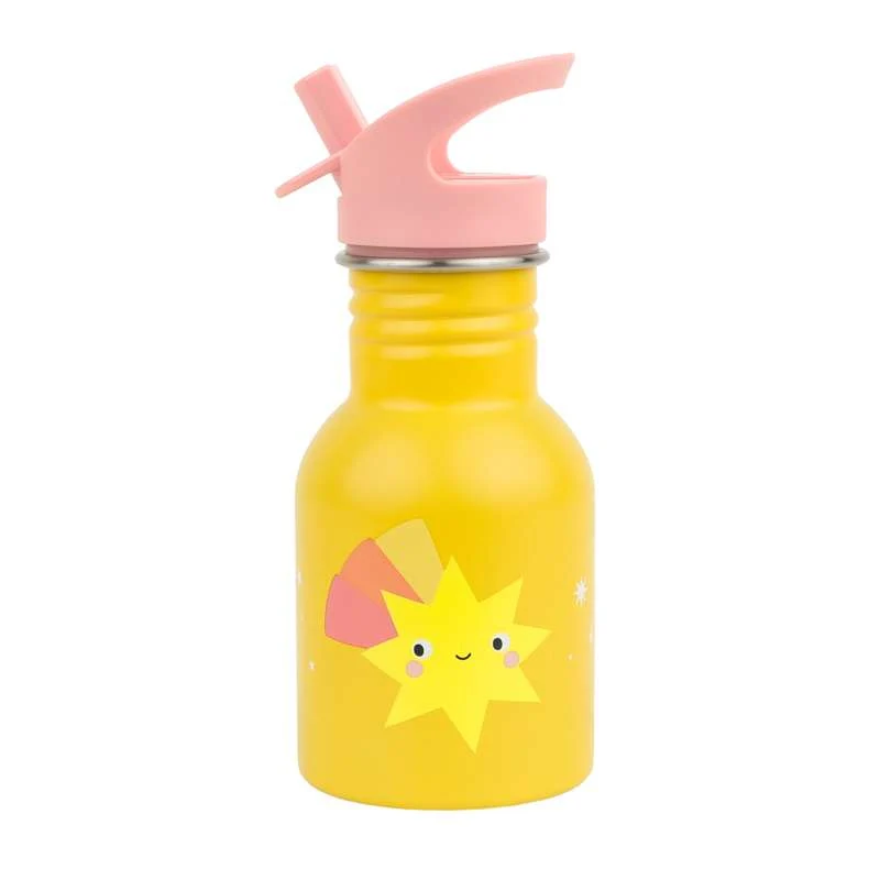 A Little Lovely Company Single-layer Steel Drinking Bottle - 350ml - Shooting Star