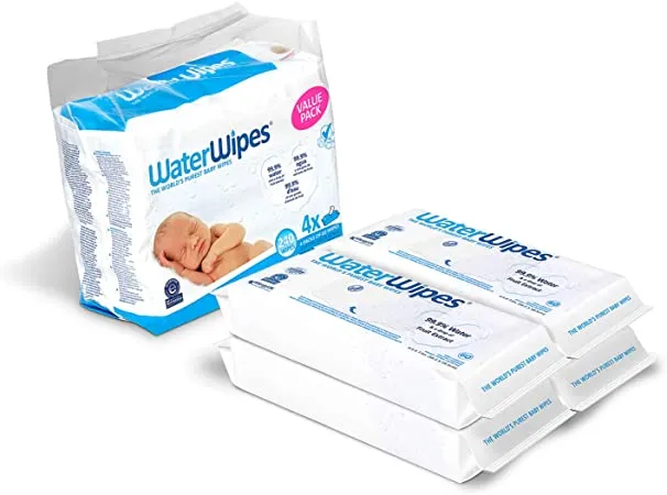 Μωρομάντηλα Waterwipes - 4 πακέτα x 60τμχ