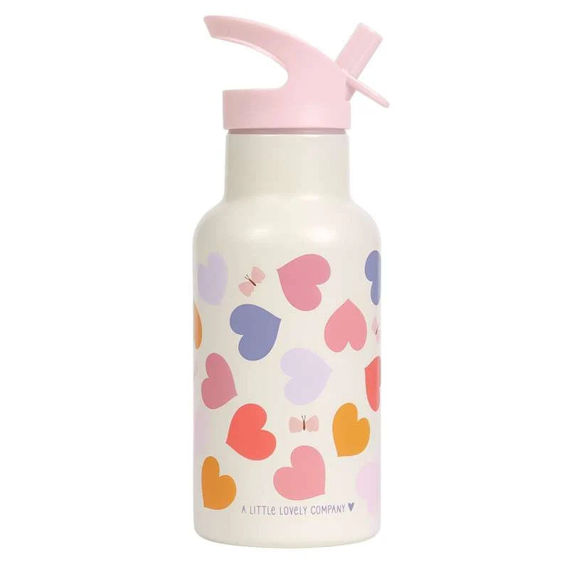 A Little Lovely Company Termo Ståldrikkedunk - 350ml - Hearts