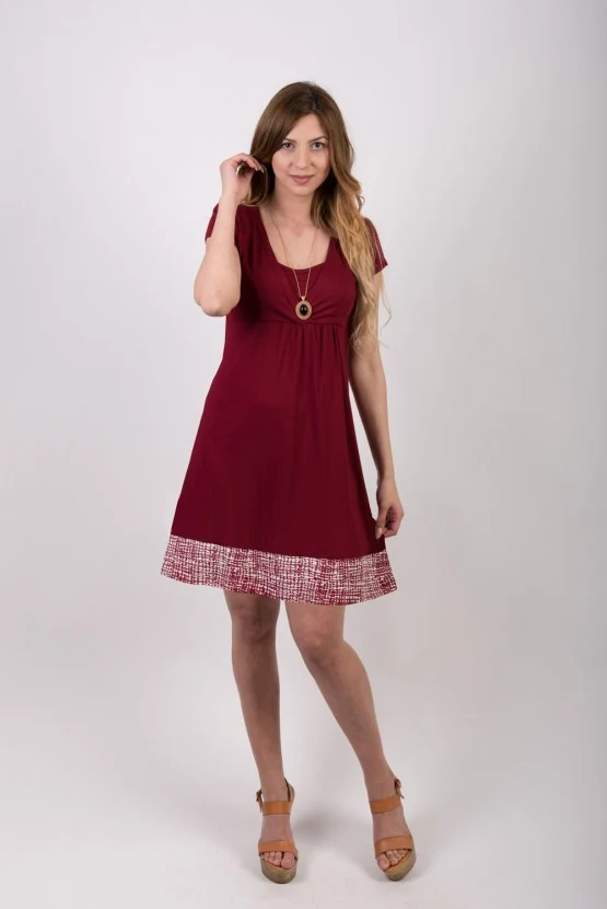 Φόρεμα Θηλασμού Καλοκαιρινό Deep Red Dress