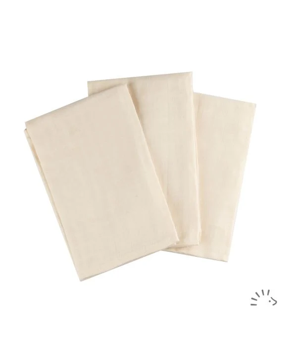 Σέτ 3 Πάνες Μωρού Muslin Μουσελίνα Popolini 80x80 cm
