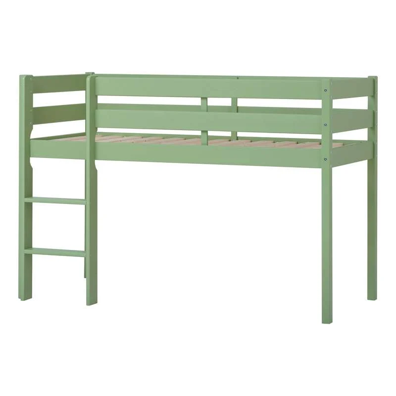 Hoppekids ECO Comfort - Halvhøj Seng - Flere Størrelser - Pale Green