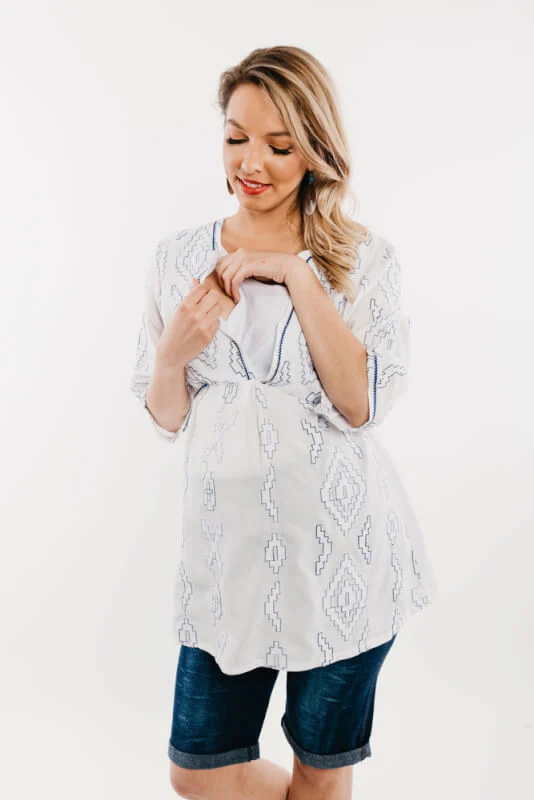 Μπλούζα θηλσαμού και Εγκυμοσύνης Caftan Top