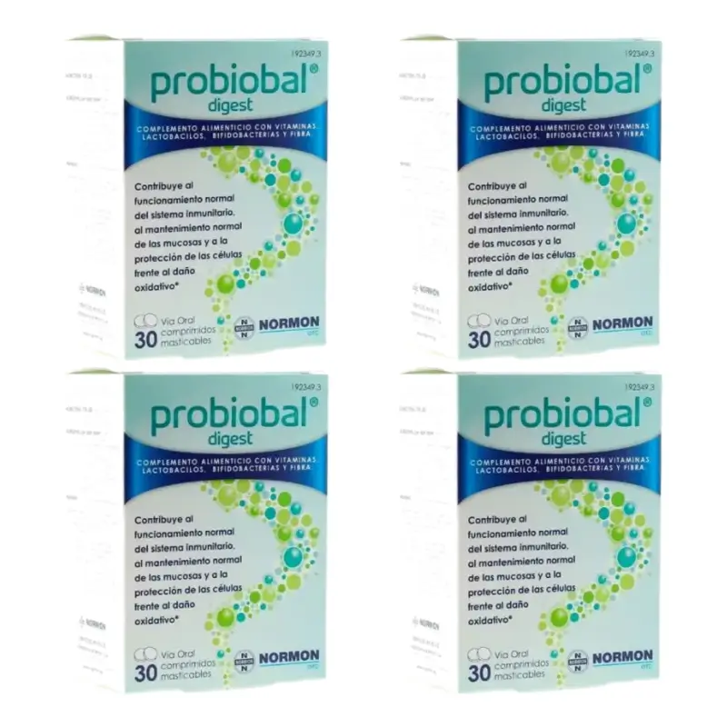 Probiobal Digest, 4 x 30 chewable tablets