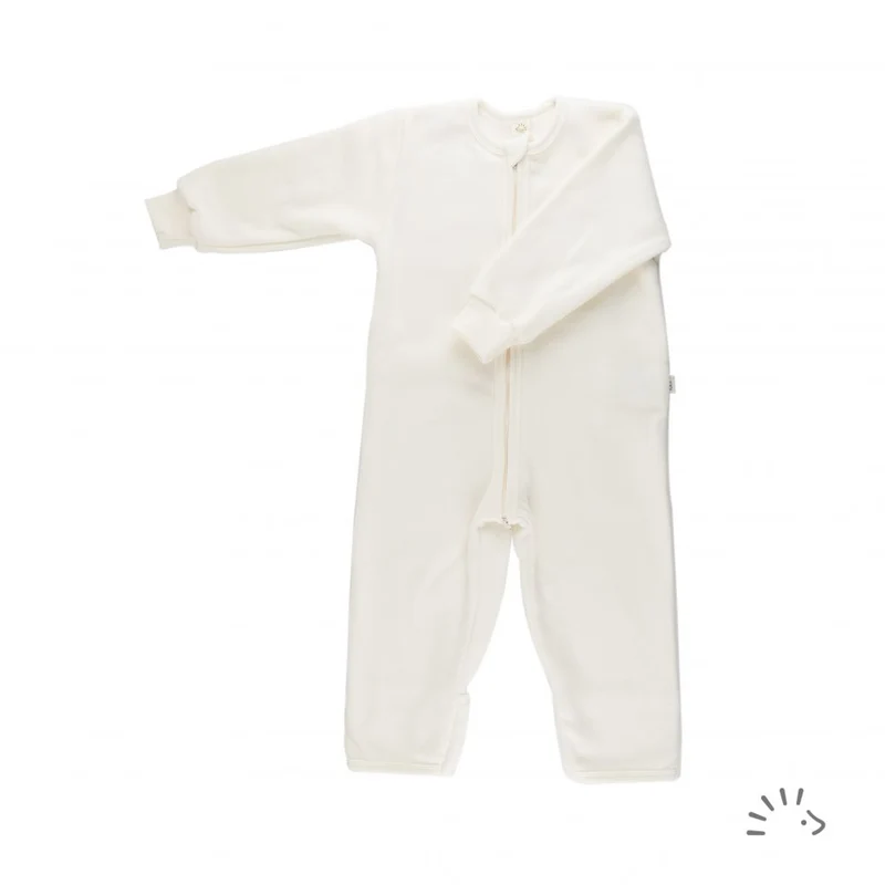 Φόρμα Ύπνου οργανικό βαμβάκι fleece Ecru 1.5 TOG
