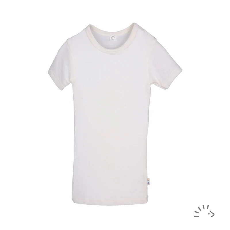 Ισοθερμικό παιδικό κοντομάνικο T-Shirt οργανικό μαλλί μετάξι