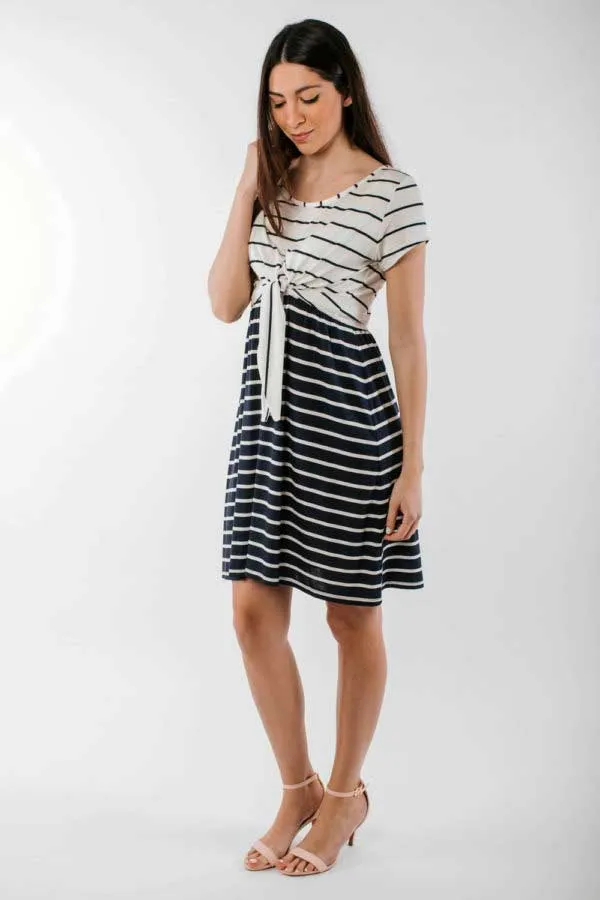 Φόρεμα Θηλασμού και Εγκυμοσύνης Navy Stripes