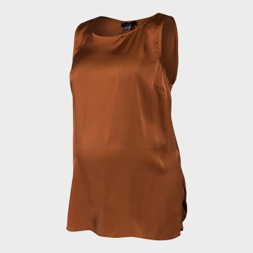 Μπλούζα Εγκυμοσύνης αμάνικη Satin Bronze