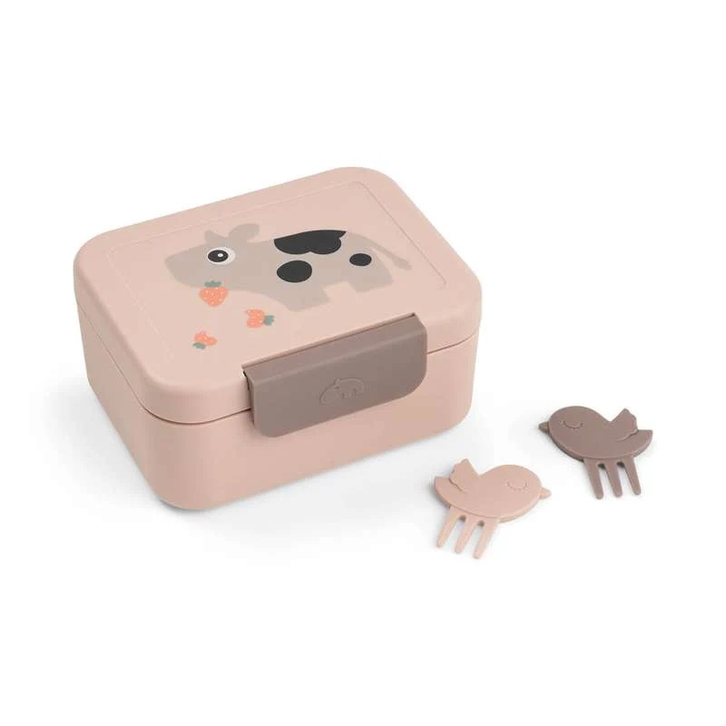 Done by Deer Liten matlåda med snackpinnar - Tiny Farm - Puder