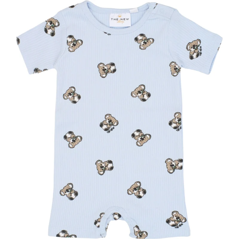 THE NEW Siblings Heather Aop Tnsbtopper S_S Rib Jumpsuit