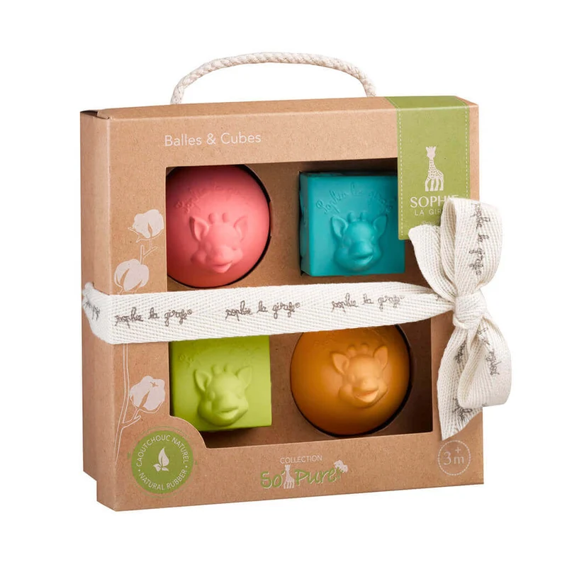 Sophie la Girafe So'Pure 2 Balls & Cubes Set