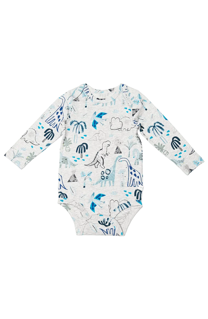 LOULOU LOLLIPOP Long Sleeve Bodysuit Dinosaurs