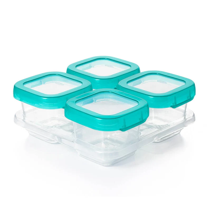OXO Tot 6oz Baby Blocks Teal