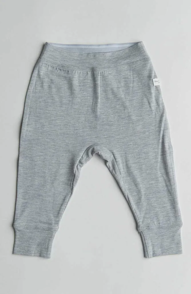 LOULOU LOLLIPOP Baby Pants Heather Grey 3-6M