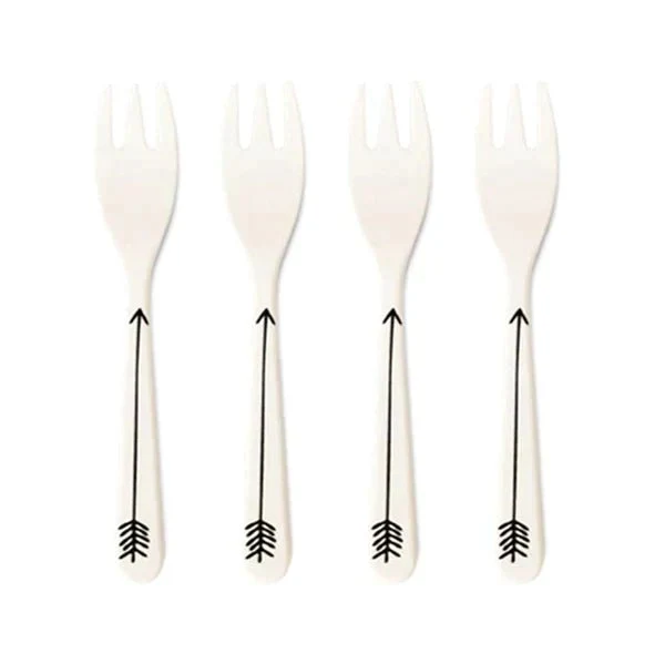 Young Lux Bamboo Fiber Forks Arrows 4 pack