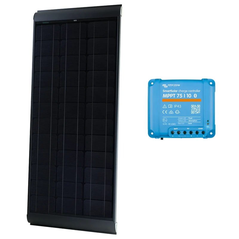 Blacksolar kit 115W m. Victron 75/10 & 6 m kabel