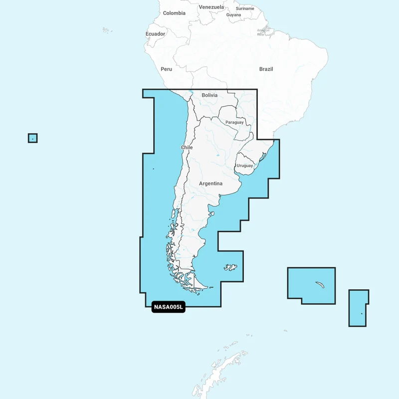 Navionics+ Large Chile, Argentina & Easter Isl.