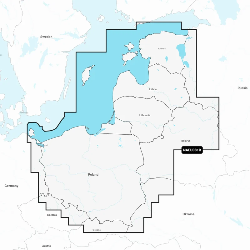 Navionics+ Regular Baltic Sea, East Coast