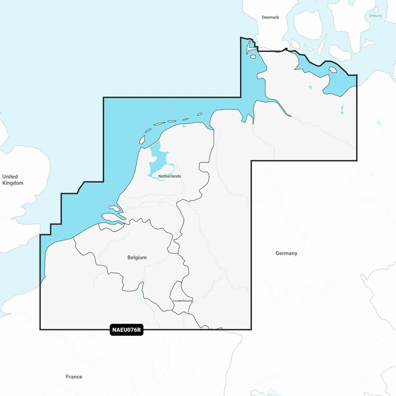 Navionics+ Regular Benelux & Germany West