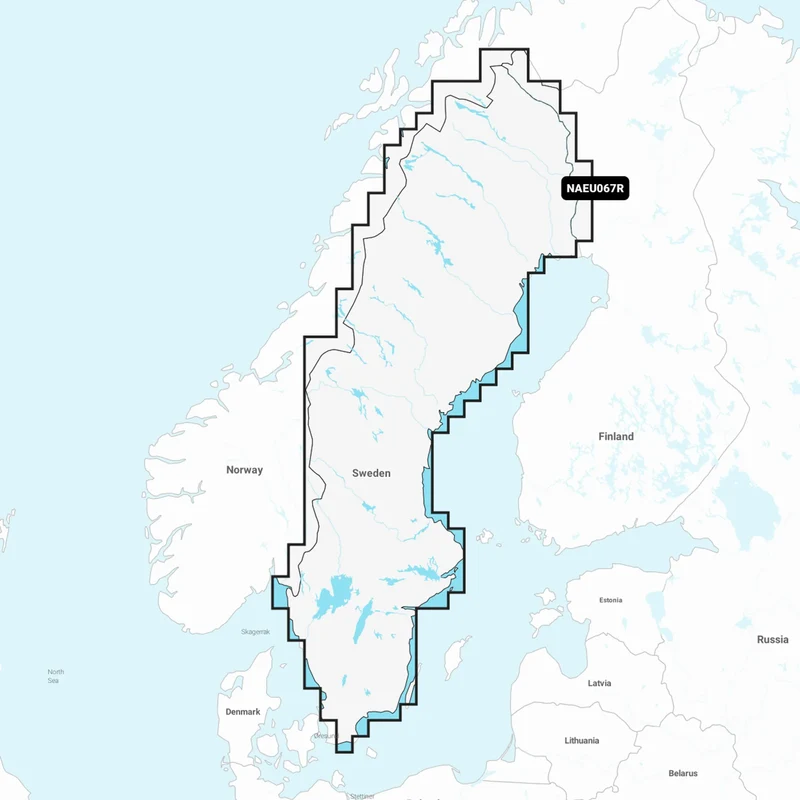 Navionics+ Regular Sweden, Lakes & Rivers