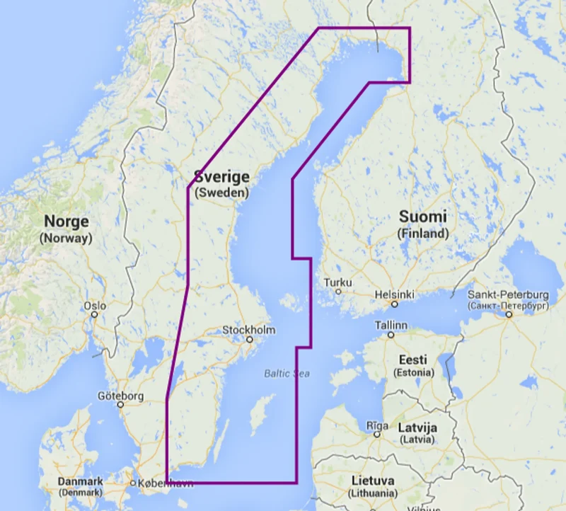 Navionics PlatXL 13P+ E Sweden