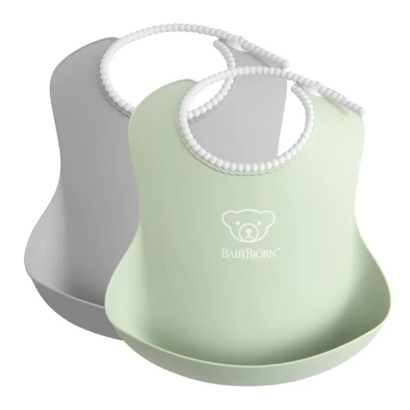 Baby Bjorn Baby Bib 2 Pack - Powder