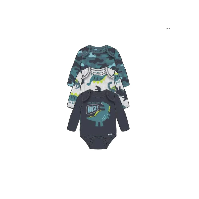 Gerber Childrenswear Dino 3 Pk Set