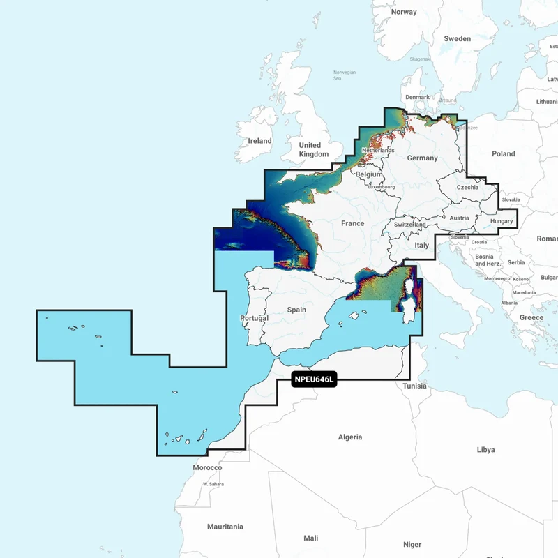 Navionics Platinum+ Large Europe, Central & West